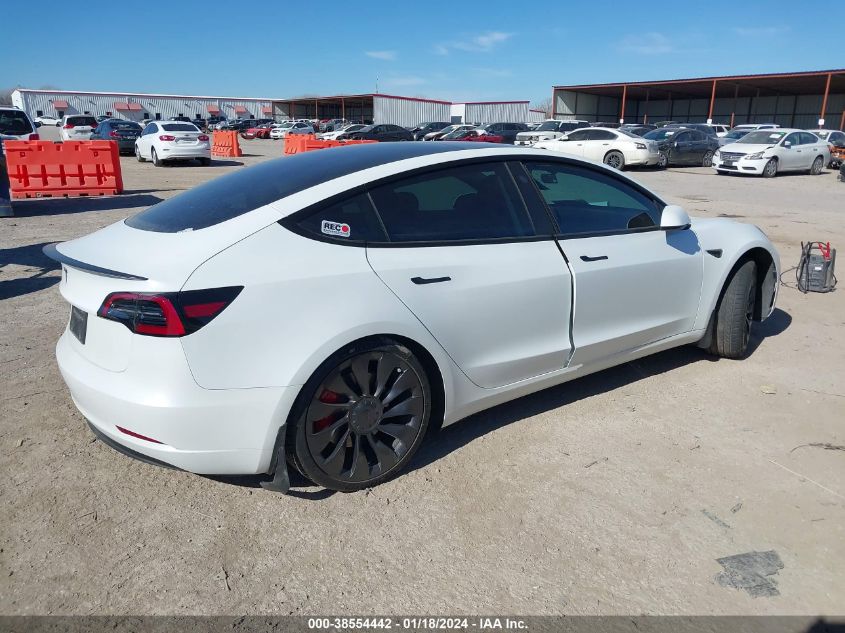 2023 TESLA MODEL 3 PERFORMANCE DUAL MOTOR ALL-WHEEL DRIVE - 5YJ3E1EC6PF479947