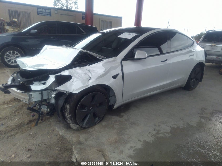 VIN 5YJ3E1EB6MF051007 2021 TESLA MODEL 3
