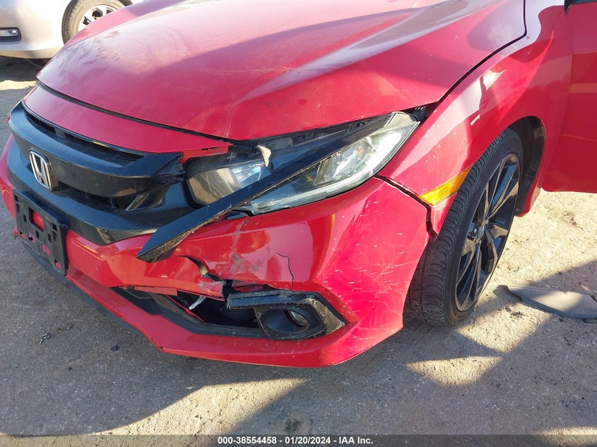 VIN 2HGFC2F86KH593826 2019 HONDA CIVIC SPORT
