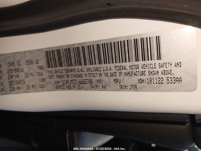 VIN 1C4PJMCS1HW565706 2017 JEEP CHEROKEE LATITUDE