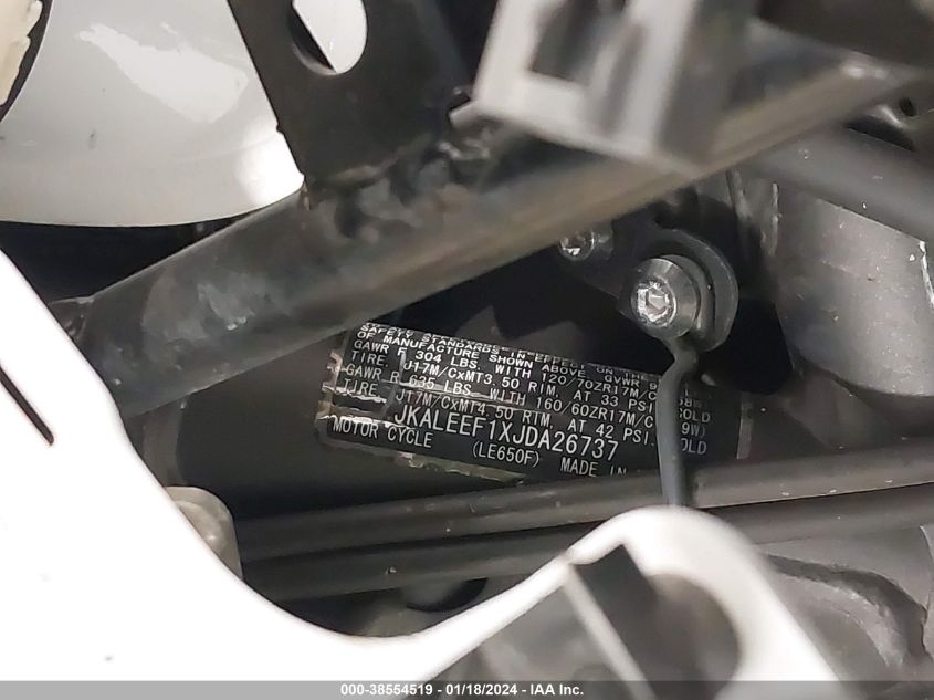 2018 KAWASAKI KLE650 F/LT - JKALEEF1XJDA26737
