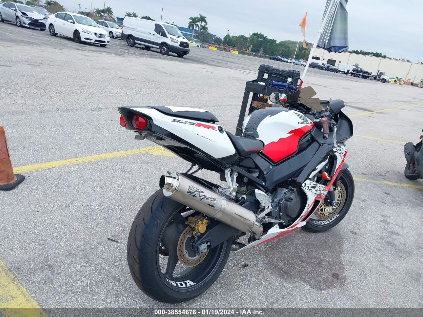2001 HONDA CBR900 RE JH2SC44381M102157