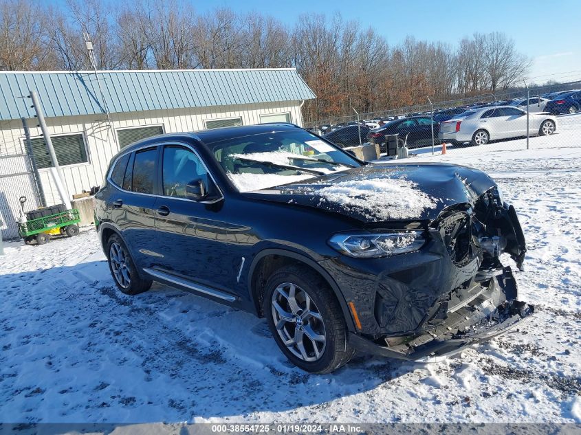 2022 BMW X3 XDRIVE30I - WBX57DP09NN175553