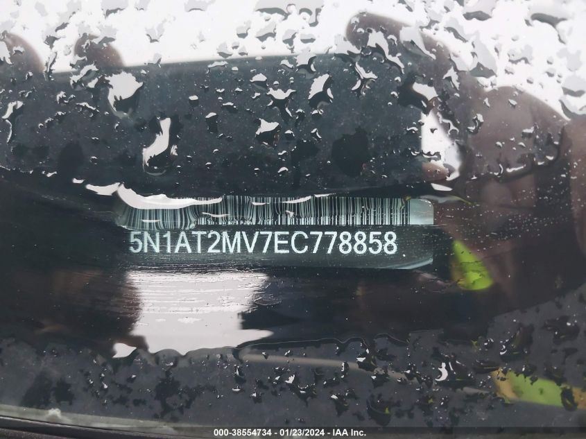 2014 NISSAN ROGUE S/SL/SV - 5N1AT2MV7EC778858