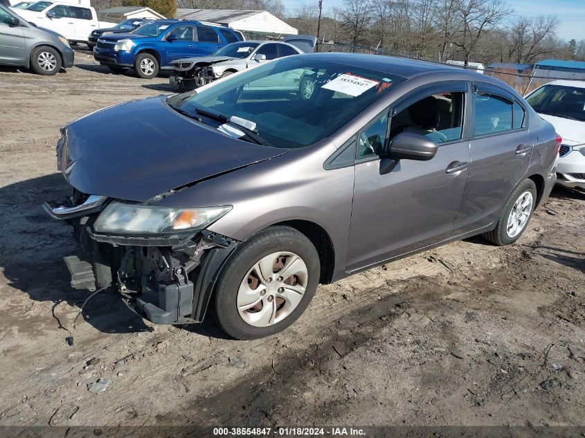2014 HONDA CIVIC LX - 19XFB2F58EE016741