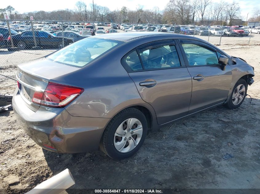 2014 HONDA CIVIC LX - 19XFB2F58EE016741