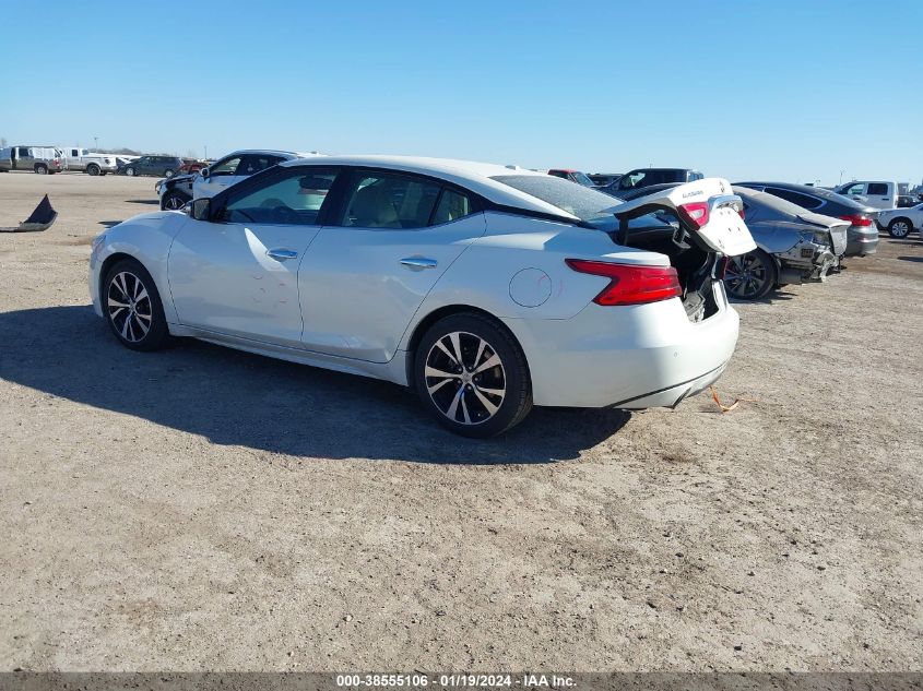 2018 NISSAN MAXIMA 3.5S/SV/SL/SR/PLAT - 1N4AA6APXJC363637