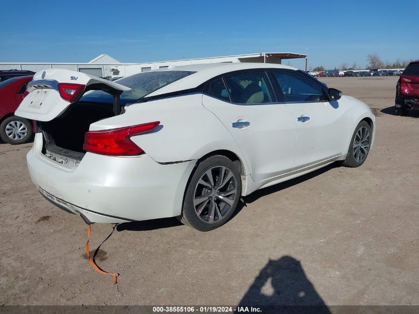2018 NISSAN MAXIMA 3.5S/SV/SL/SR/PLAT - 1N4AA6APXJC363637
