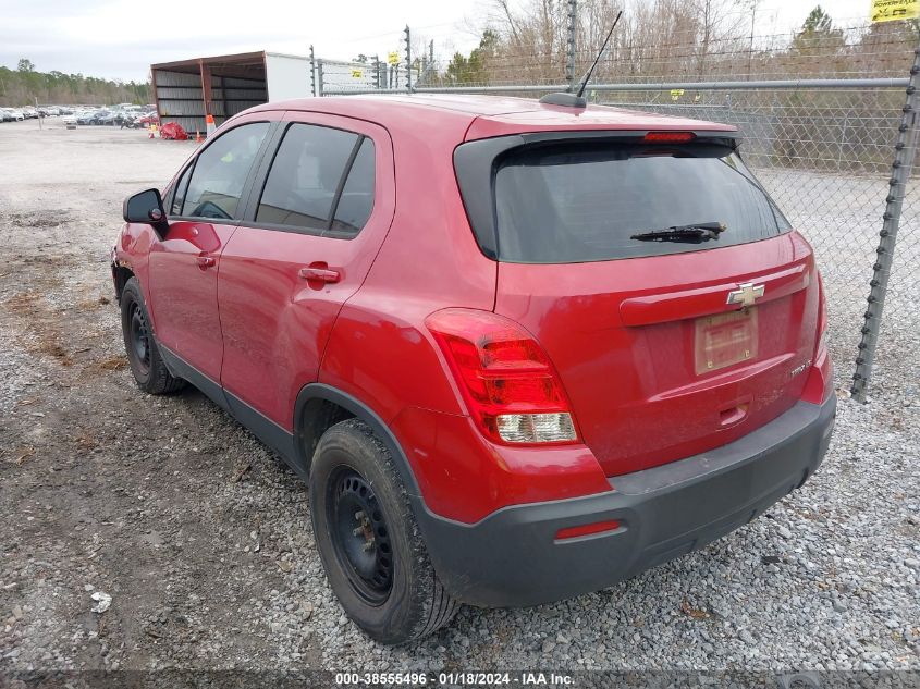 2015 CHEVROLET TRAX 1LS - KL7CJKSB9FB162112