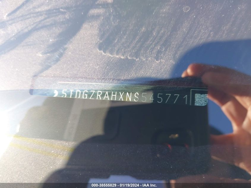 2022 TOYOTA HIGHLANDER XLE - 5TDGZRAHXN5545771