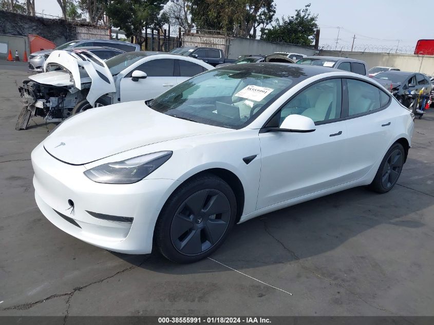 2022 TESLA MODEL 3 REAR-WHEEL DRIVE - 5YJ3E1EA5NF328982