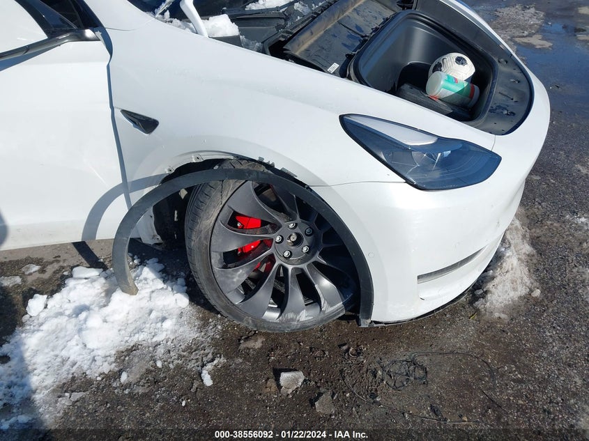 VIN 7SAYGDEF7NF308409 2022 TESLA MODEL Y
