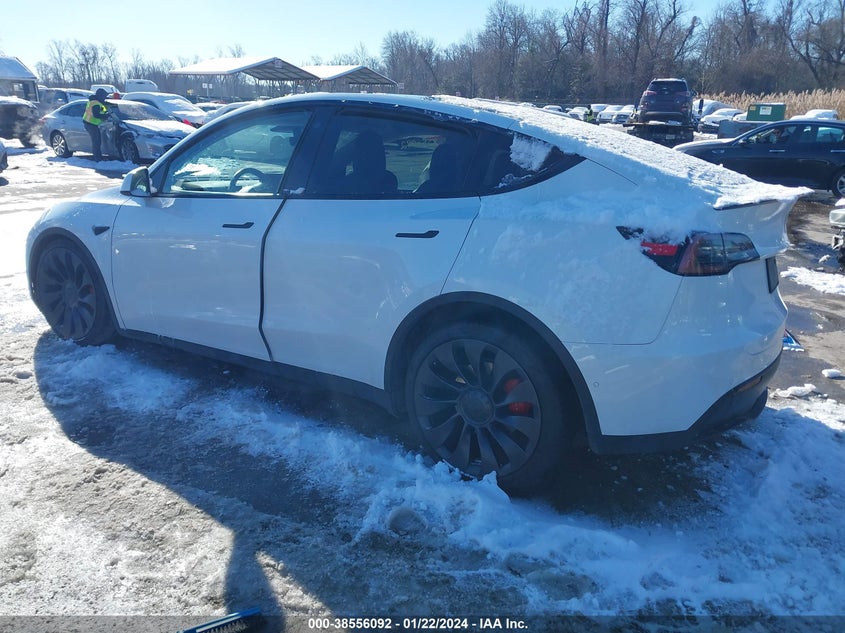 VIN 7SAYGDEF7NF308409 2022 TESLA MODEL Y