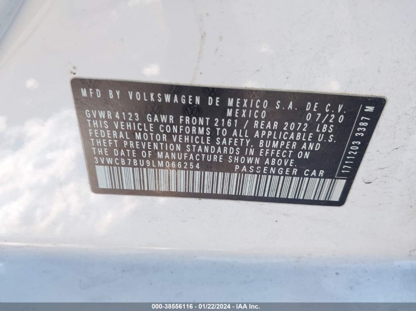 2020 VOLKSWAGEN JETTA S/SE/R-LINE - 3VWCB7BU9LM066254
