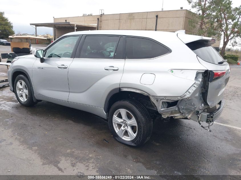 2021 TOYOTA HIGHLANDER HYBRID LE - 5TDBBRCH7MS514374