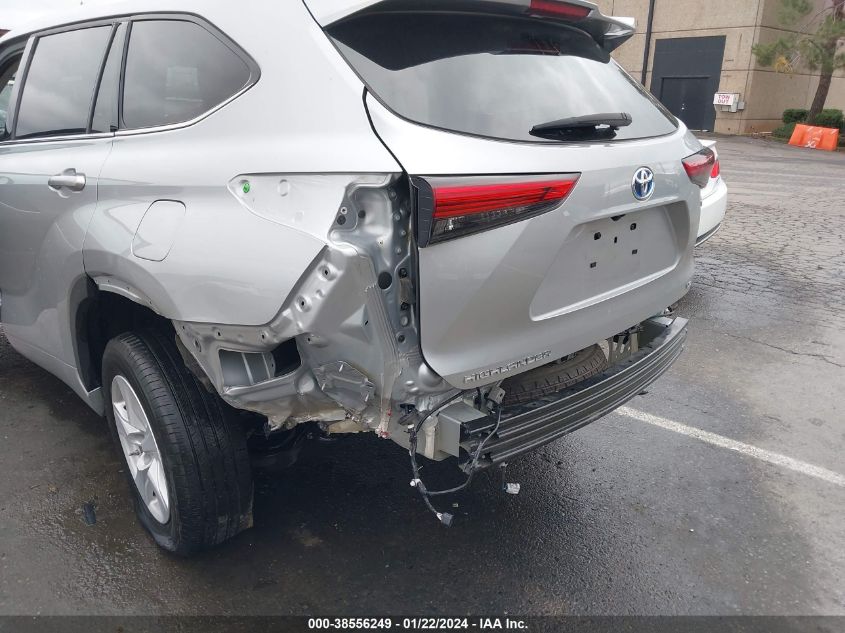 2021 TOYOTA HIGHLANDER HYBRID LE - 5TDBBRCH7MS514374