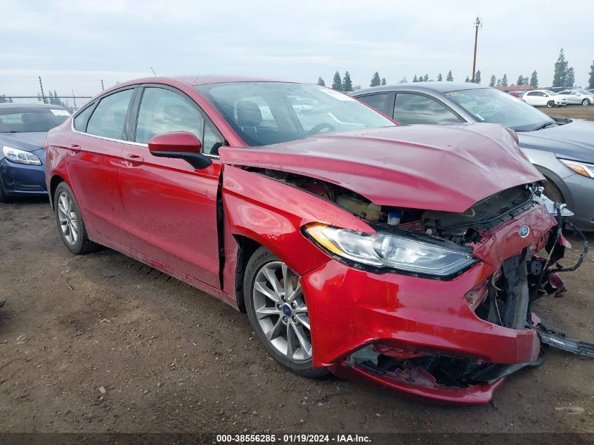 2017 FORD FUSION SE - 3FA6P0HD7HR277470