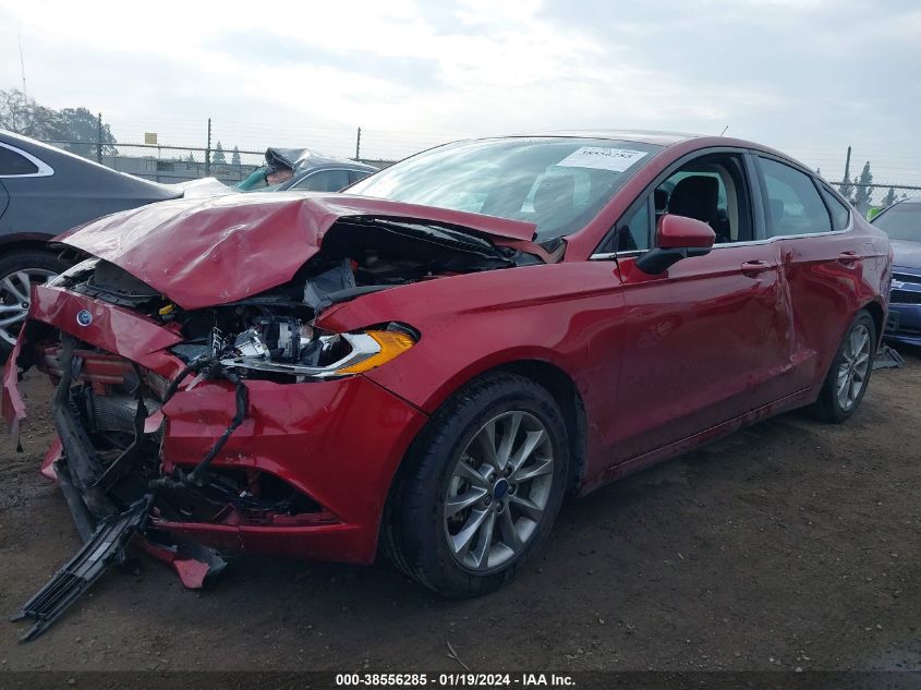 2017 FORD FUSION SE - 3FA6P0HD7HR277470