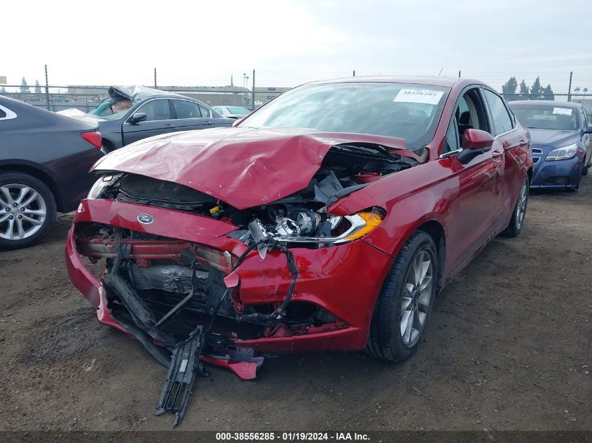 2017 FORD FUSION SE - 3FA6P0HD7HR277470
