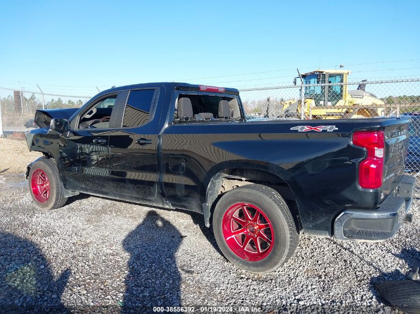 2021 CHEVROLET SILVERADO 1500 4WD DOUBLE CAB STANDARD BED LT - 1GCRYDED1MZ134357