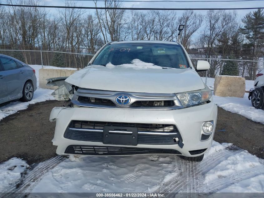 2013 TOYOTA HIGHLANDER HYBRID BASE V6 JTEBC3EH8D2018509