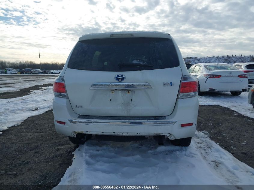 2013 TOYOTA HIGHLANDER HYBRID BASE V6 JTEBC3EH8D2018509