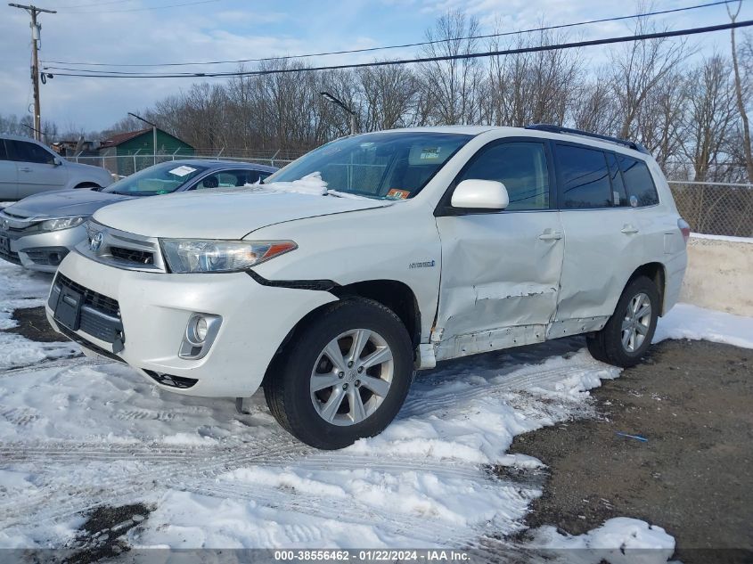 2013 TOYOTA HIGHLANDER HYBRID BASE V6 JTEBC3EH8D2018509