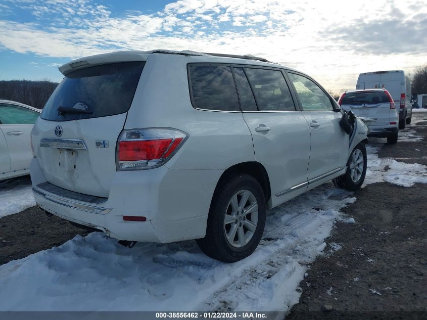 2013 TOYOTA HIGHLANDER HYBRID BASE V6 JTEBC3EH8D2018509