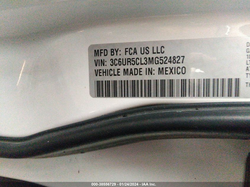 2021 RAM 2500 TRADESMAN  4X4 6'4 BOX - 3C6UR5CL3MG524827