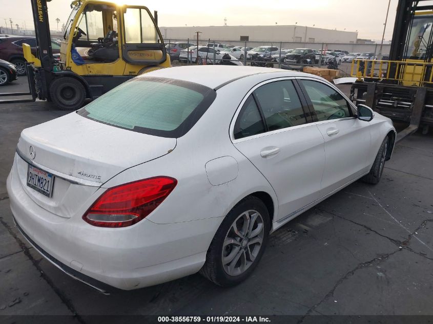 2015 MERCEDES-BENZ C 300 4MATIC/LUXURY 4MATIC/SPORT 4MATIC - 55SWF4KB7FU085376