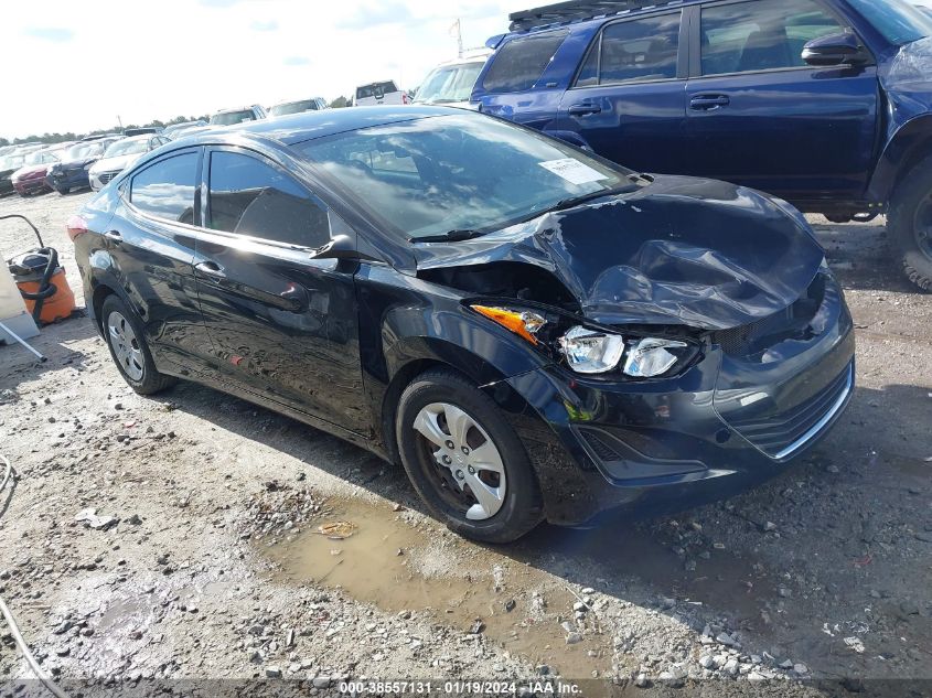 2016 HYUNDAI ELANTRA SE - KMHDH4AEXGU645779
