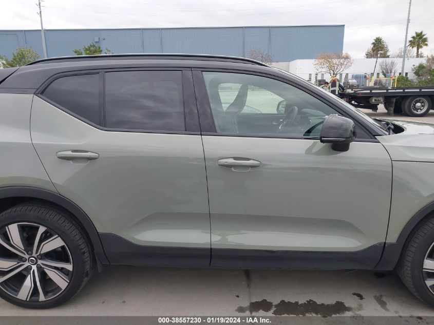 2022 VOLVO XC40 RECHARGE PURE ELECTRIC P8 TWIN PLUS - YV4ED3UR9N2718305