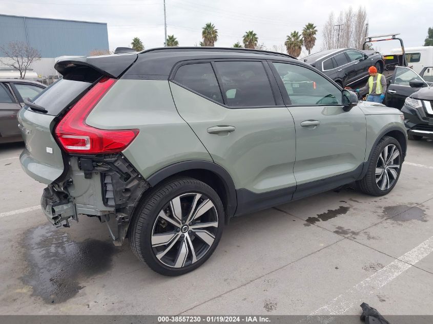 2022 VOLVO XC40 RECHARGE PURE ELECTRIC P8 TWIN PLUS - YV4ED3UR9N2718305
