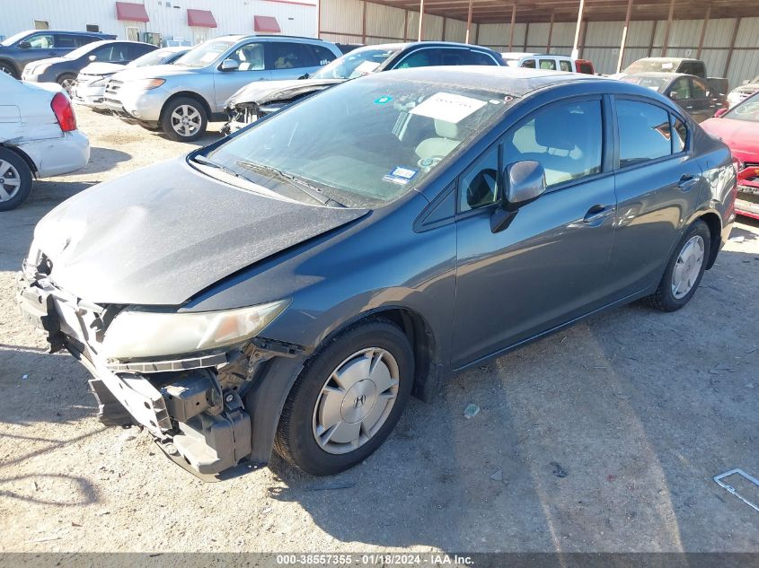 2013 HONDA CIVIC HF - 2HGFB2F64DH527733