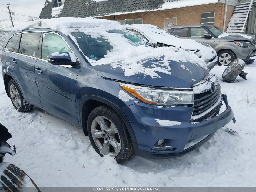 2016 TOYOTA HIGHLANDER LIMITED/LTD PLATINUM - 5TDDKRFH5GS226877