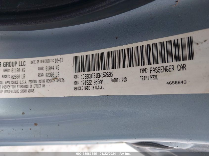 2014 CHRYSLER 200 TOURING - 1C3BCBEB1EN152695