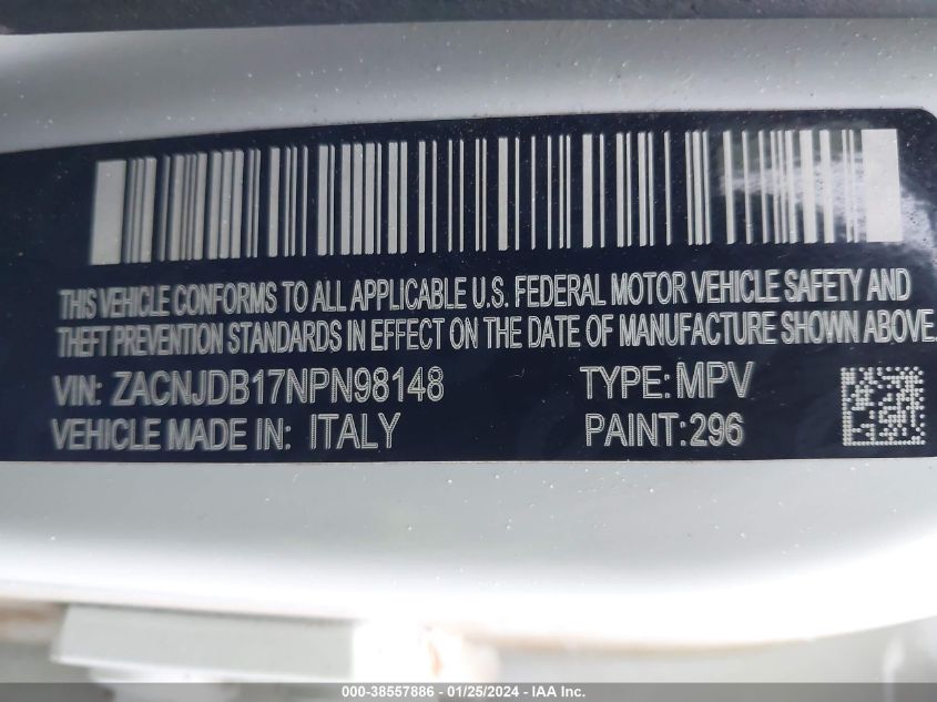 2022 JEEP RENEGADE LATITUDE - ZACNJDB17NPN98148