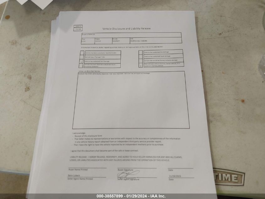 2020 DODGE JOURNEY CROSSROAD - 3C4PDCGB2LT268390