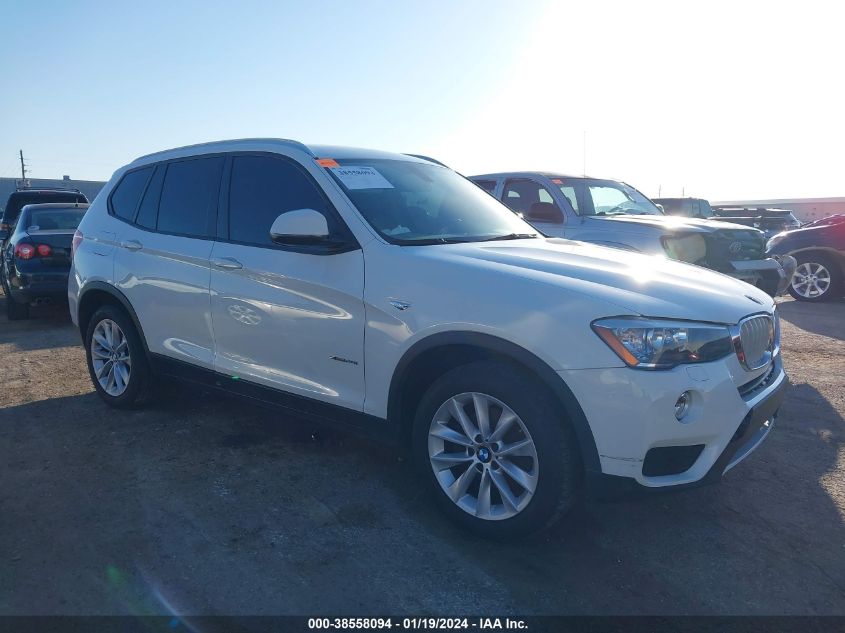 2016 BMW X3 XDRIVE28I - 5UXWX9C59G0D73583