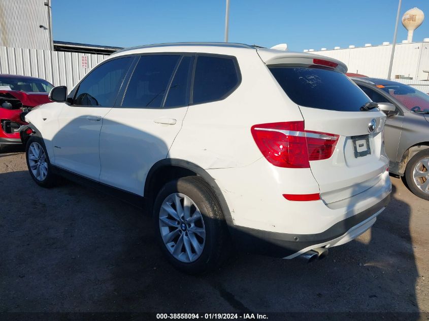 2016 BMW X3 XDRIVE28I - 5UXWX9C59G0D73583