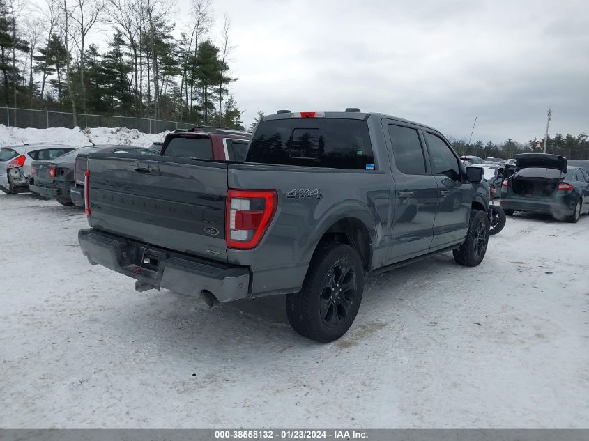 2022 FORD F-150 PLATINUM - 1FTFW1E82NFC02890