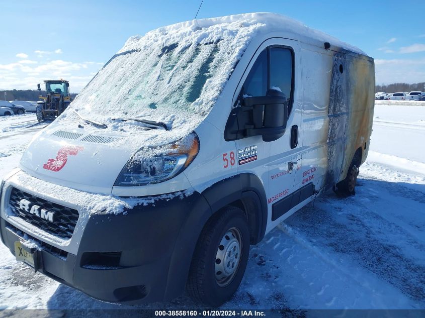 2021 RAM PROMASTER 2500 LOW ROOF 136 WB 3C6LRVVG8ME544272