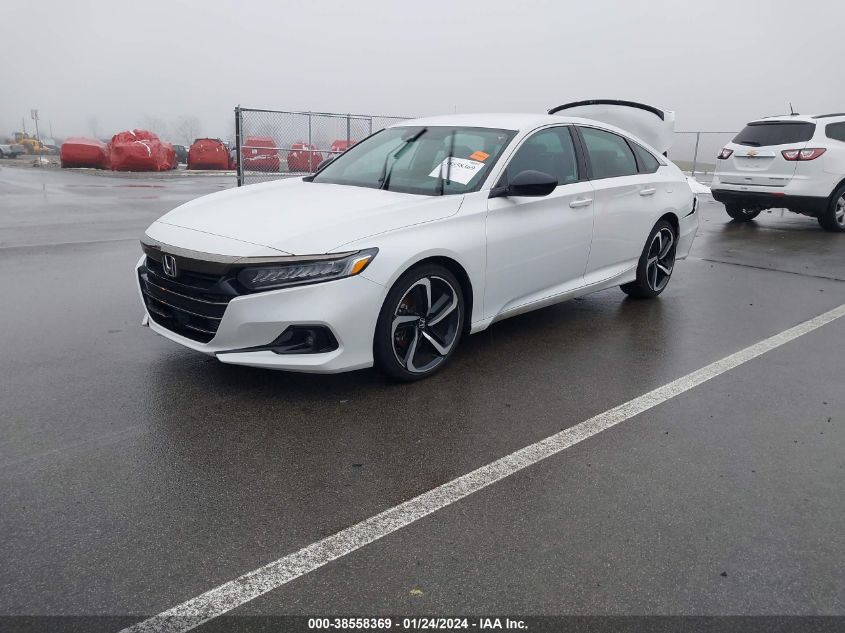 2022 HONDA ACCORD SPORT - 1HGCV1F37NA086206