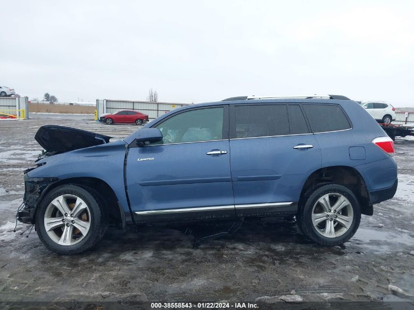 2013 TOYOTA HIGHLANDER LIMITED - 5TDDK3EH1DS216874