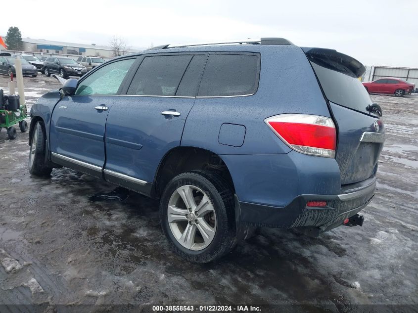 2013 TOYOTA HIGHLANDER LIMITED - 5TDDK3EH1DS216874
