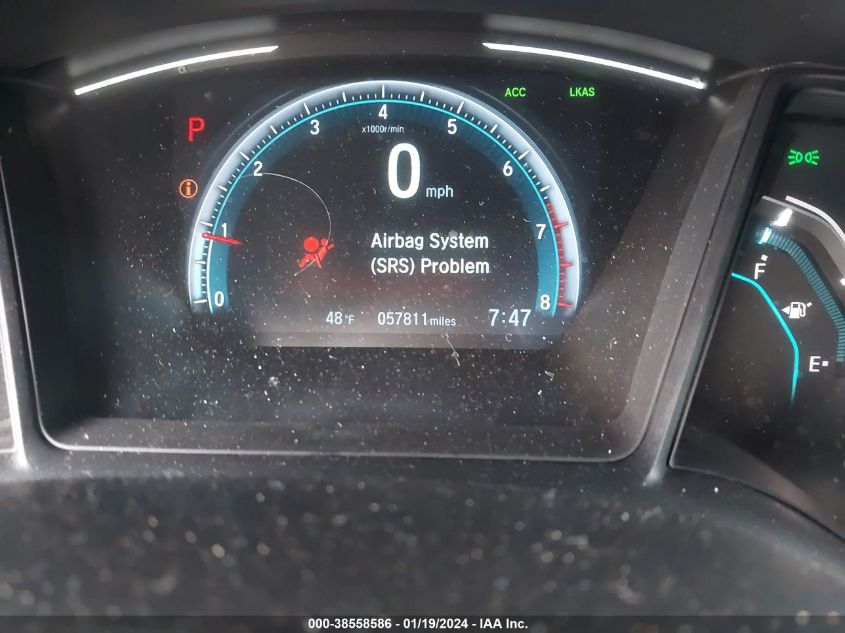 2019 HONDA CIVIC LX - 2HGFC2F63KH603680