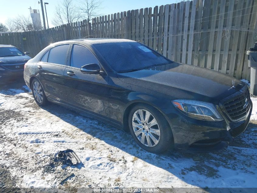 Lot #2539237981 2015 MERCEDES-BENZ S 550 4MATIC salvage car