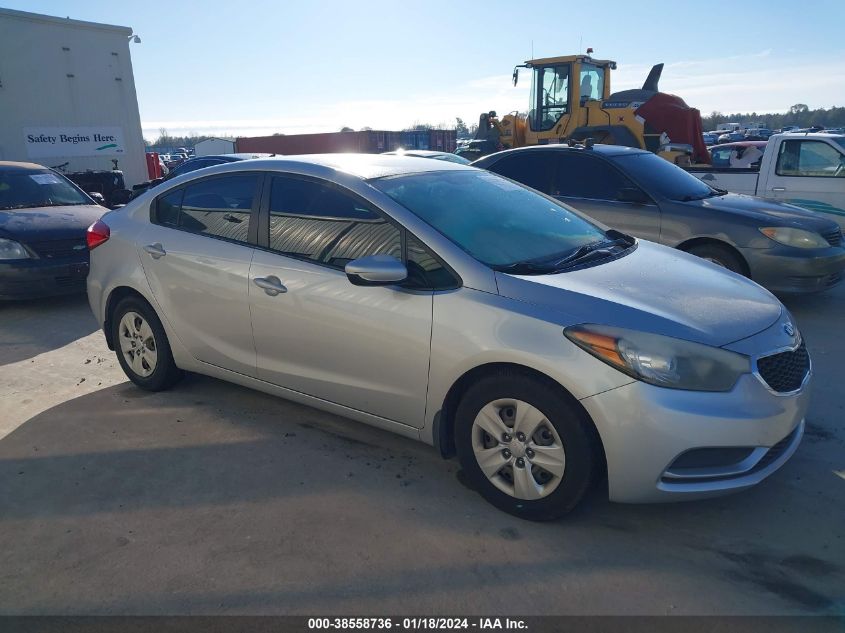 2016 KIA FORTE LX - KNAFK4A6XG5492125