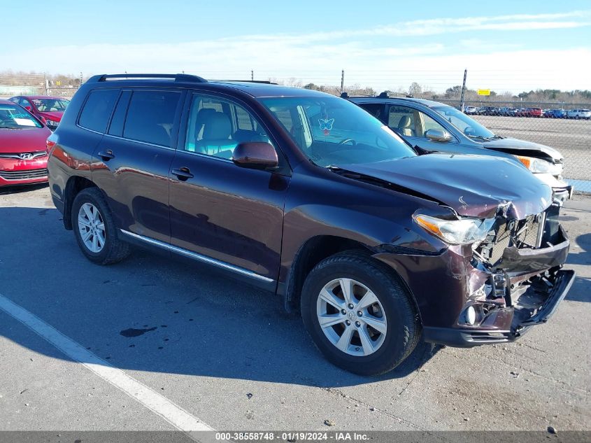 2013 TOYOTA HIGHLANDER SE V6 - 5TDBK3EH2DS177316