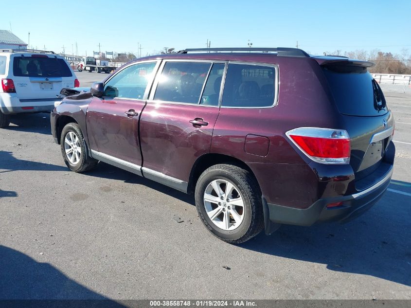 2013 TOYOTA HIGHLANDER SE V6 - 5TDBK3EH2DS177316